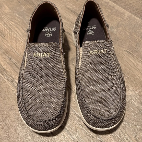 Ariat Hilo 360 Heather Brown,textile upper,moisture-wicking lined,slip on loafer - Picture 5 of 12